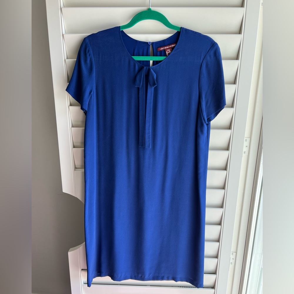 Comptoir des Cottoniers blue silk dress